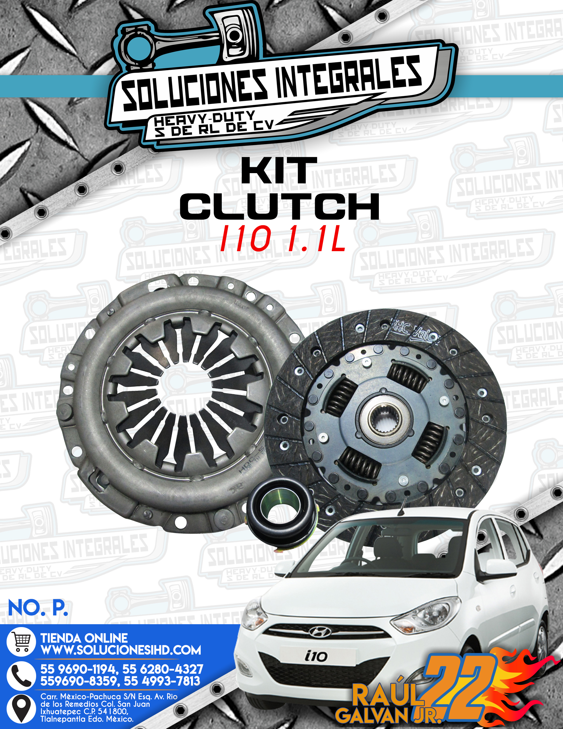 KIT CLUTCH I10 1.1L Soluciones IHD